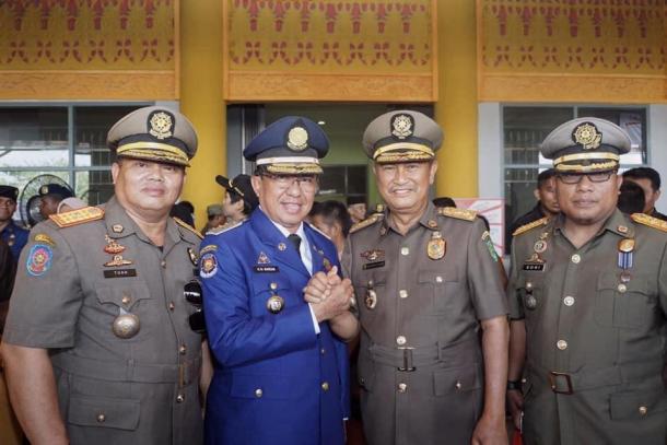 Bupati HM Wardan Hadiri Peringatan HUT Damkar Ke-100 dan Satpol PP Ke-69