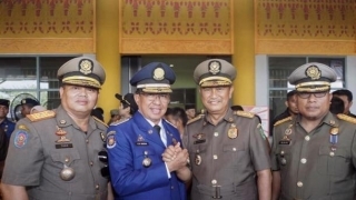 Bupati HM Wardan Hadiri Peringatan HUT Damkar Ke-100 dan Satpol PP Ke-69