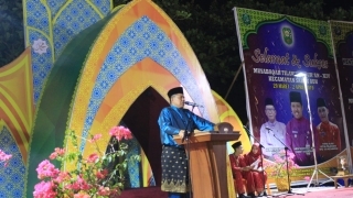 Bupati Alfedri Hadiri Pembukaan MTQ Ke-XIV Kecamatan Sabak Auh Tahun 2019