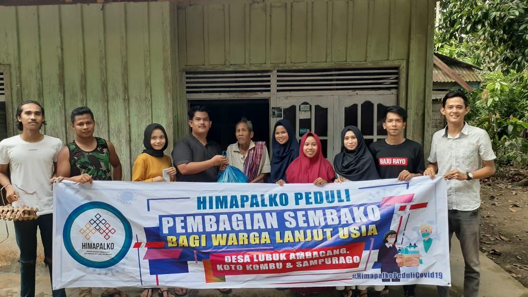 HIMAPALKO Peduli Covid-19, Bagikan Sembako Untuk Lansia Di Kuansing