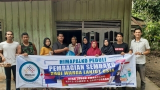 HIMAPALKO Peduli Covid-19, Bagikan Sembako Untuk Lansia Di Kuansing