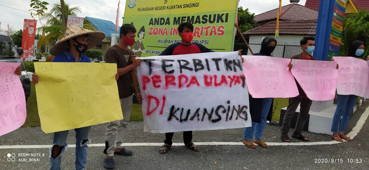 Kawal Putusan Pengadilan Pejuang Ulayat, Pemuda Siberakun Gelar Aksi Damai