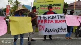 Kawal Putusan Pengadilan Pejuang Ulayat, Pemuda Siberakun Gelar Aksi Damai