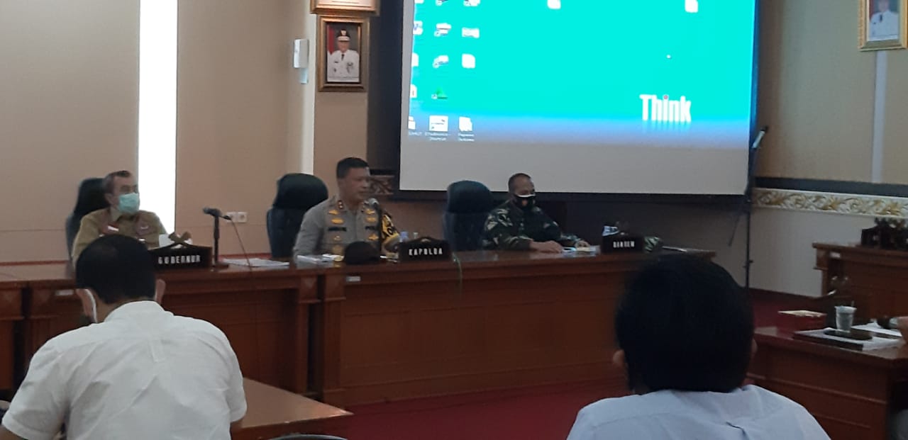 Rapat Koordinasi Forkopimda Riau Dengan MPBI Reborn Provinsi Riau Terkait Pemberlakuan UU Ciptaker