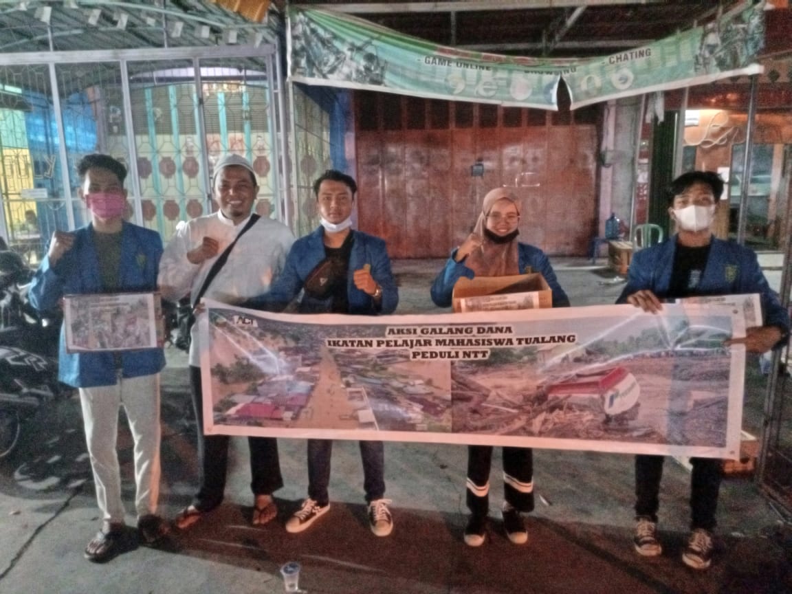 Banjir bandang dan longsor melanda NTT, Himpunan Mahasiswa Tualang menjalankan kampanye penggalangan dana di Perawang