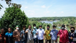 Wabup Siak Tinjau Danau Telago Batin Bungsu di kecamatan Minas
