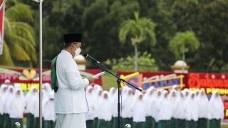 Gubernur Riau Peringati Hari Santri di Pelalawan