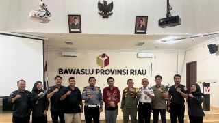 Perkuat Pengawasan, Bawaslu Riau Rapat Koordinasi Terkait Pengawasan Kampanye dan Alat Peraga Kampanye Pemilihan Tahun 2024.