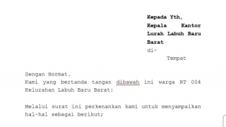 Lurah Labuh Baru Barat Diduga Kecolongan Langgar Perwako Angkat Ketua RT 04 yang Tak Bisa Baca Tulis dan Tak lulus SD.